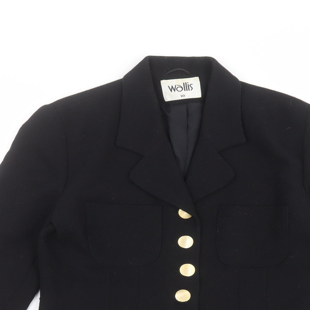 Womens UK Size 10 Wallis Black Jacket