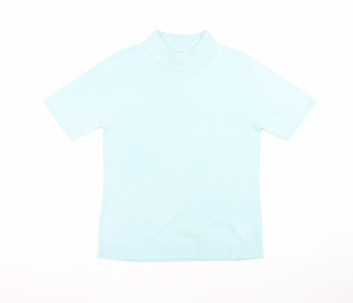 Womens UK Size 10 Damart Blue Basic T-Shirt