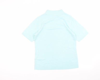 Womens UK Size 10 Damart Blue Basic T-Shirt