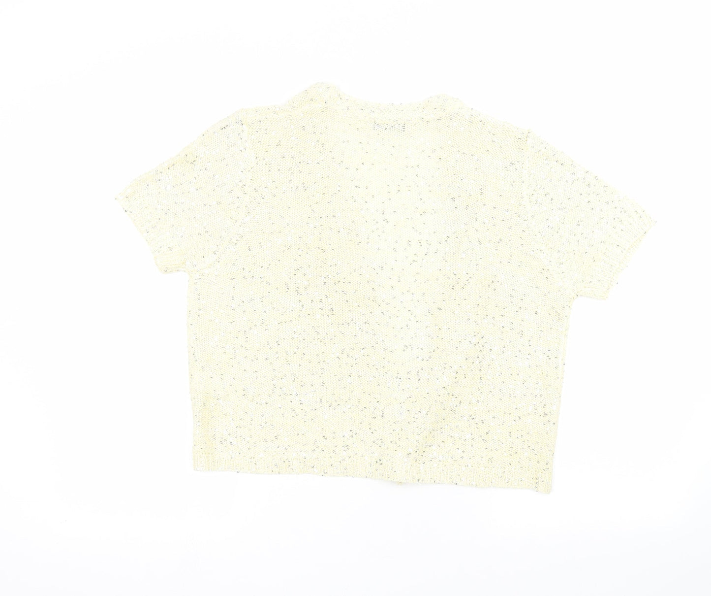 F&F Womens Yellow   Cardigan Jumper Size 16