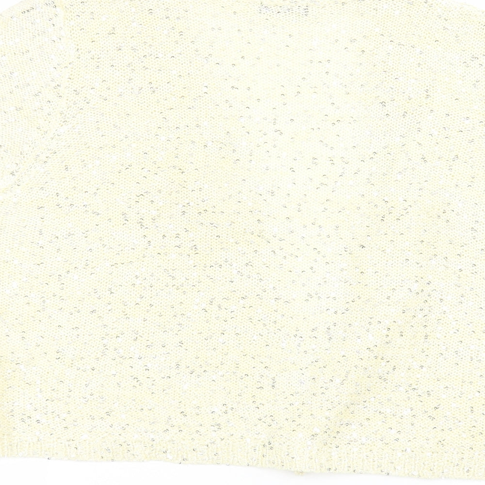 F&F Womens Yellow   Cardigan Jumper Size 16