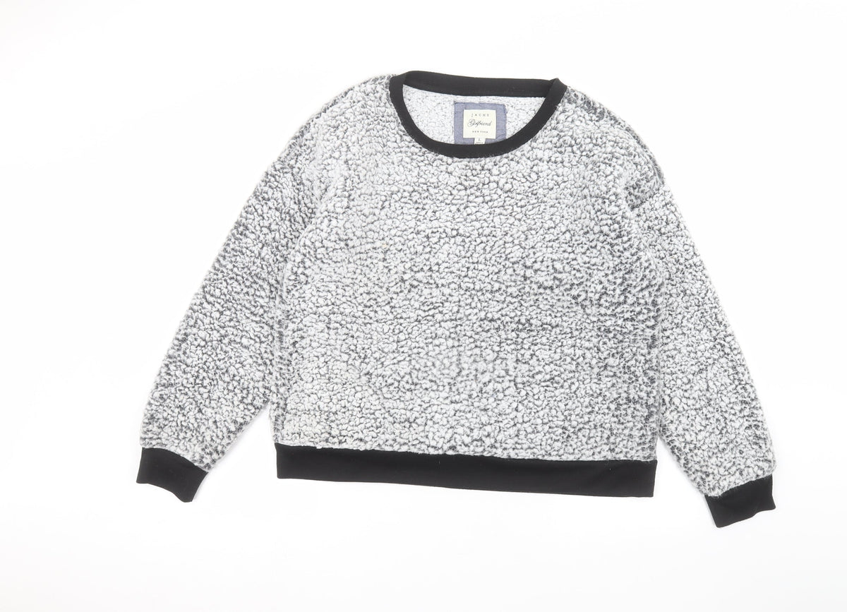Additional front view of JACHS women’s grey jumper, size L
