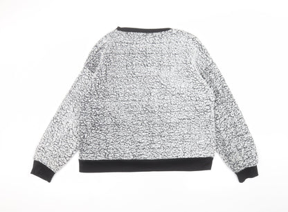 Back view of JACHS women’s grey jumper, size L