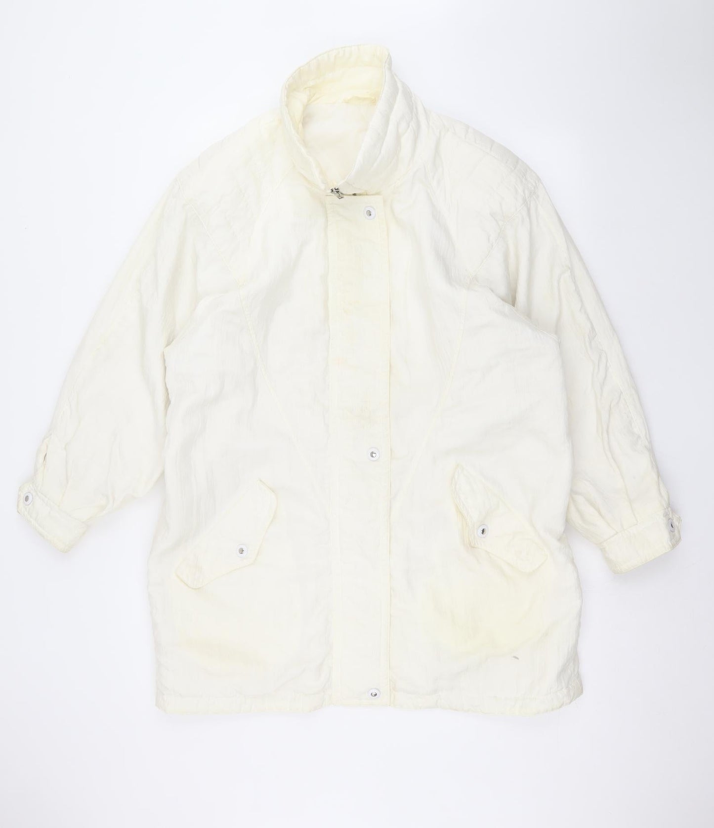 St michaels Womens White   Pea Coat Coat Size 14