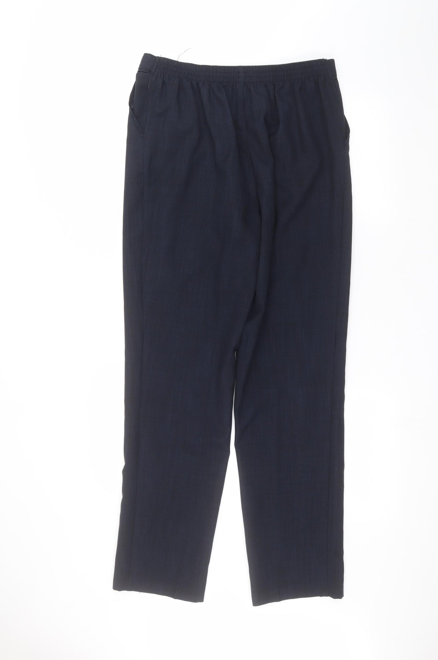 Womens UK Size 12 Marks and Spencer Regular Fit  Blue Trousers