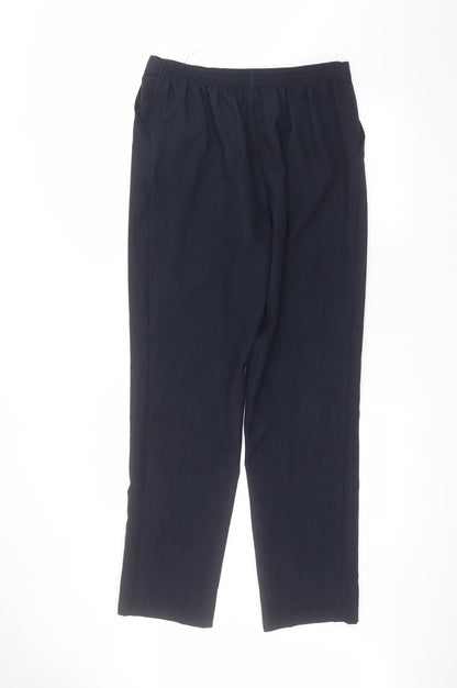 Womens UK Size 12 Marks and Spencer Regular Fit  Blue Trousers