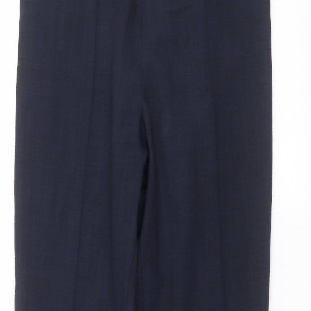 Womens UK Size 12 Marks and Spencer Regular Fit  Blue Trousers