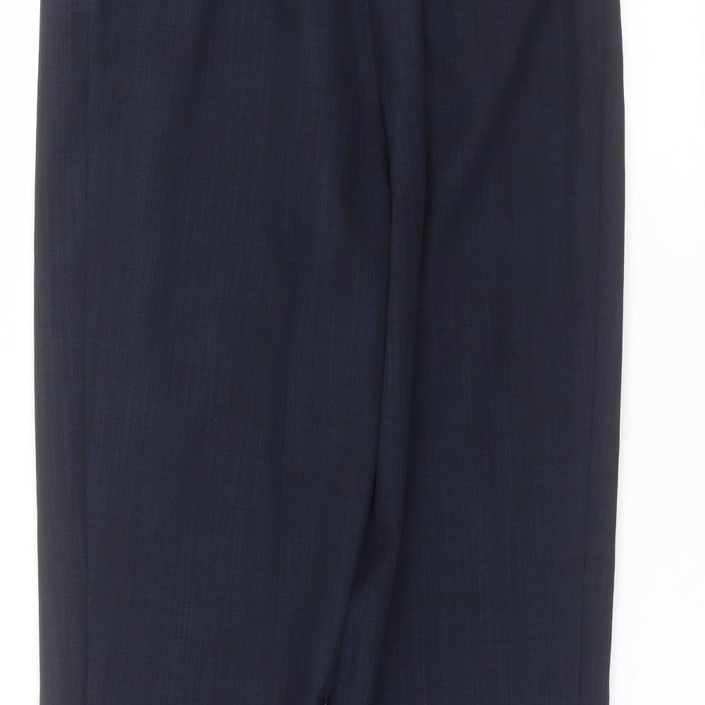 Womens UK Size 12 Marks and Spencer Regular Fit  Blue Trousers