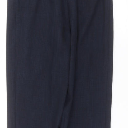 Womens UK Size 12 Marks and Spencer Regular Fit  Blue Trousers