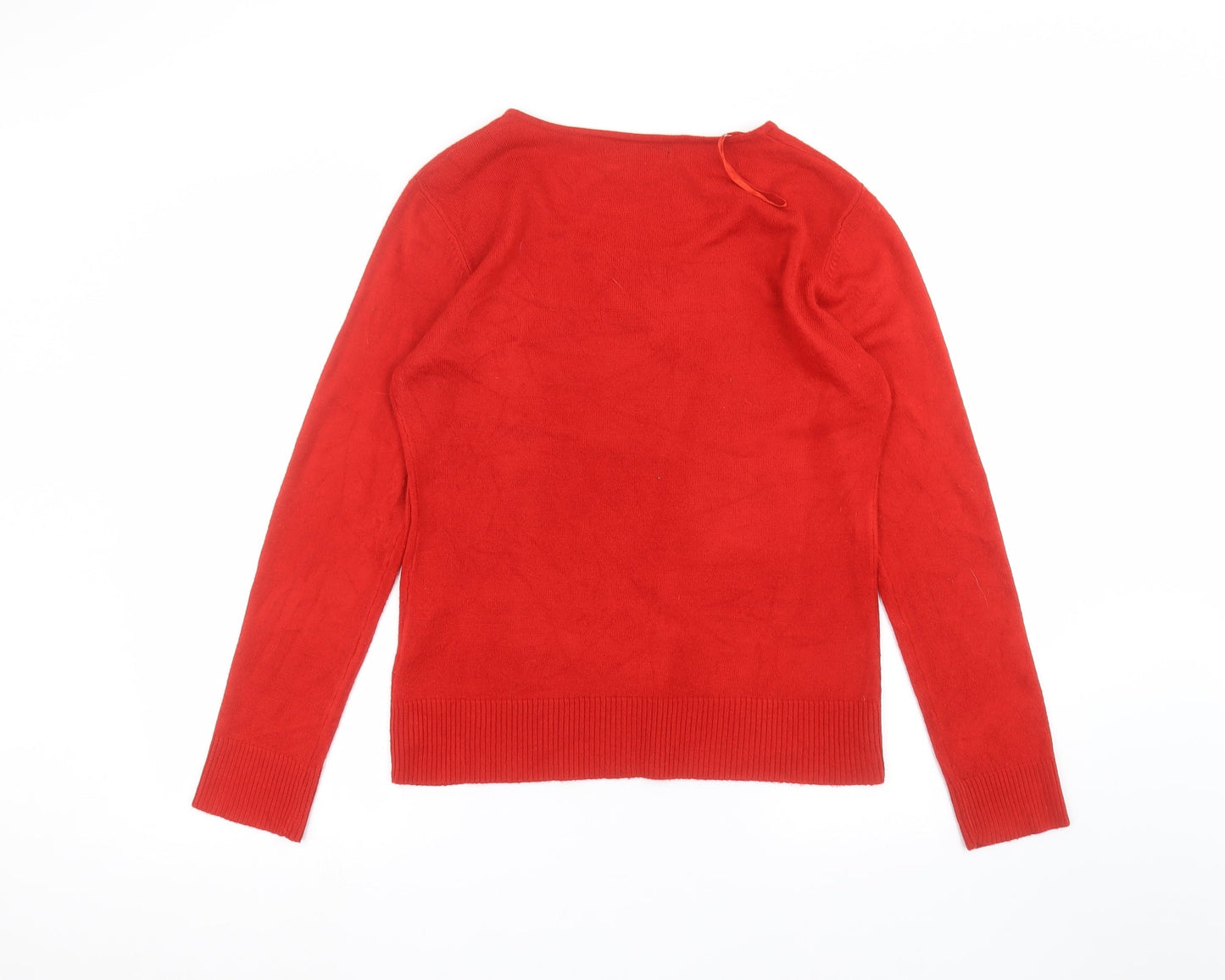 Womens UK Size L ellie louise Red Pullover Jumper
