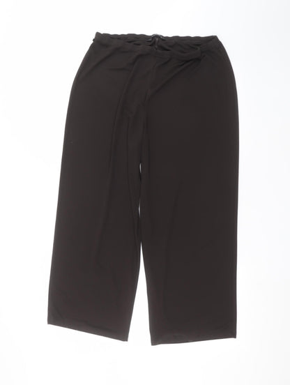 Womens UK Size 16 BM Regular Fit  Black Trousers