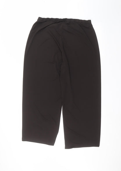 Womens UK Size 16 BM Regular Fit  Black Trousers