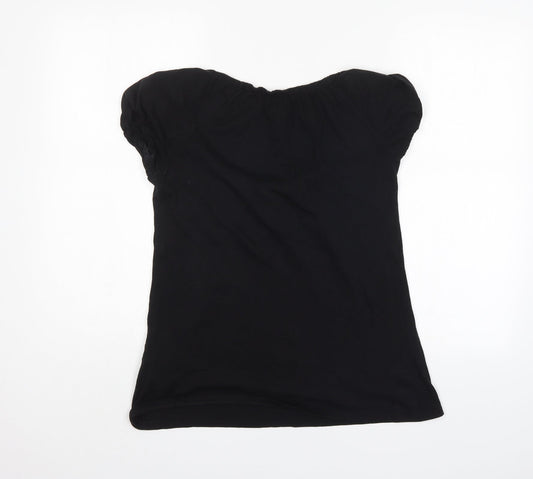 Bershka Womens Black   Basic Blouse Size M