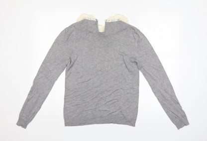 Womens UK Size 10 Atmosphere Grey Pullover Jumper