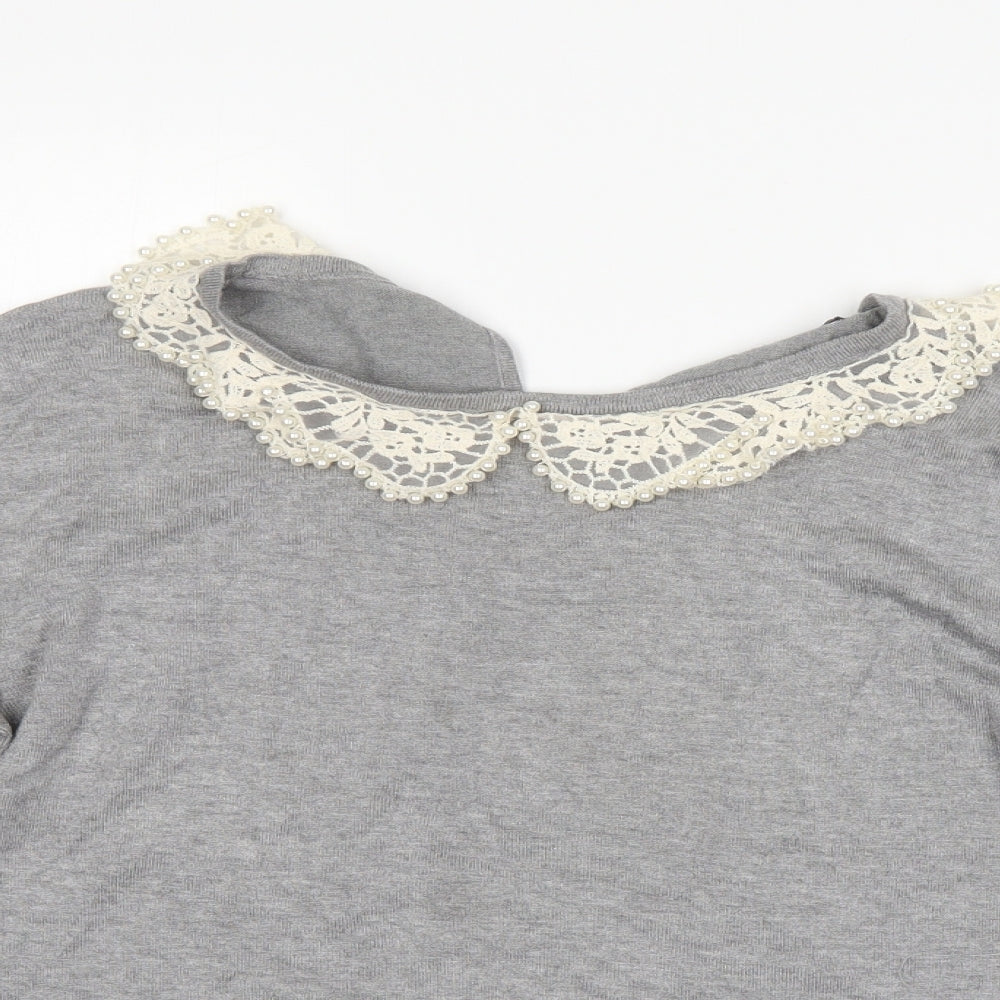 Womens UK Size 10 Atmosphere Grey Pullover Jumper