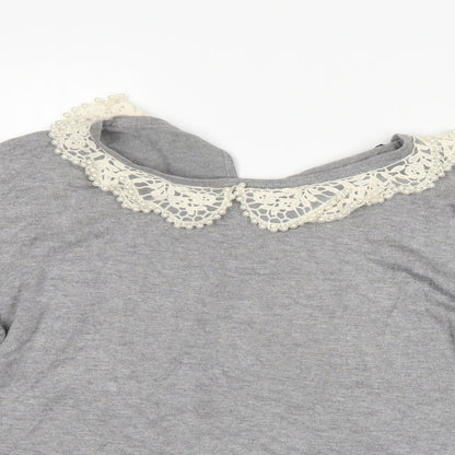 Womens UK Size 10 Atmosphere Grey Pullover Jumper