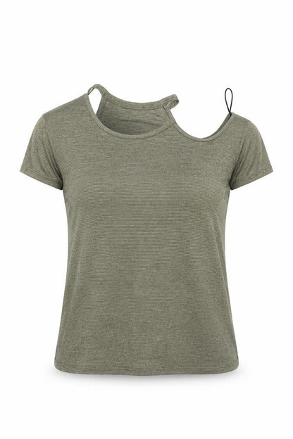 Womens UK Size 8 River Island Green Basic Blouse