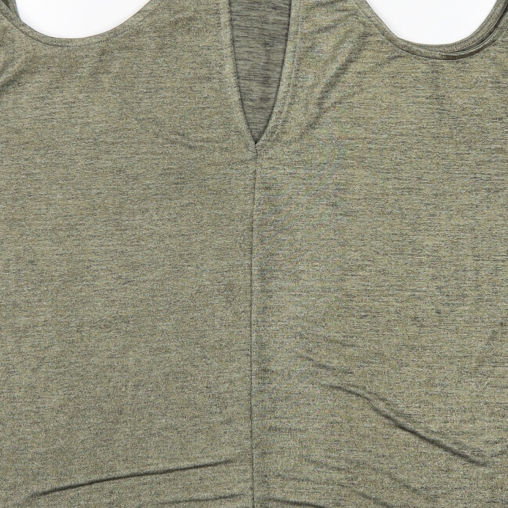 Womens UK Size 8 River Island Green Basic Blouse