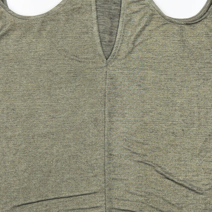 Womens UK Size 8 River Island Green Basic Blouse
