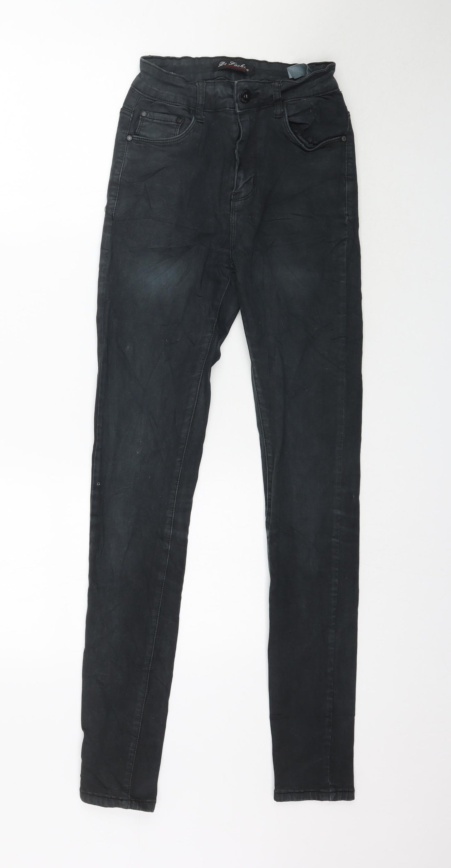 Ds Fashion Womens Black  Denim Skinny Jeans Size 8 L32 in