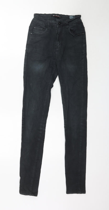 Ds Fashion Womens Black  Denim Skinny Jeans Size 8 L32 in