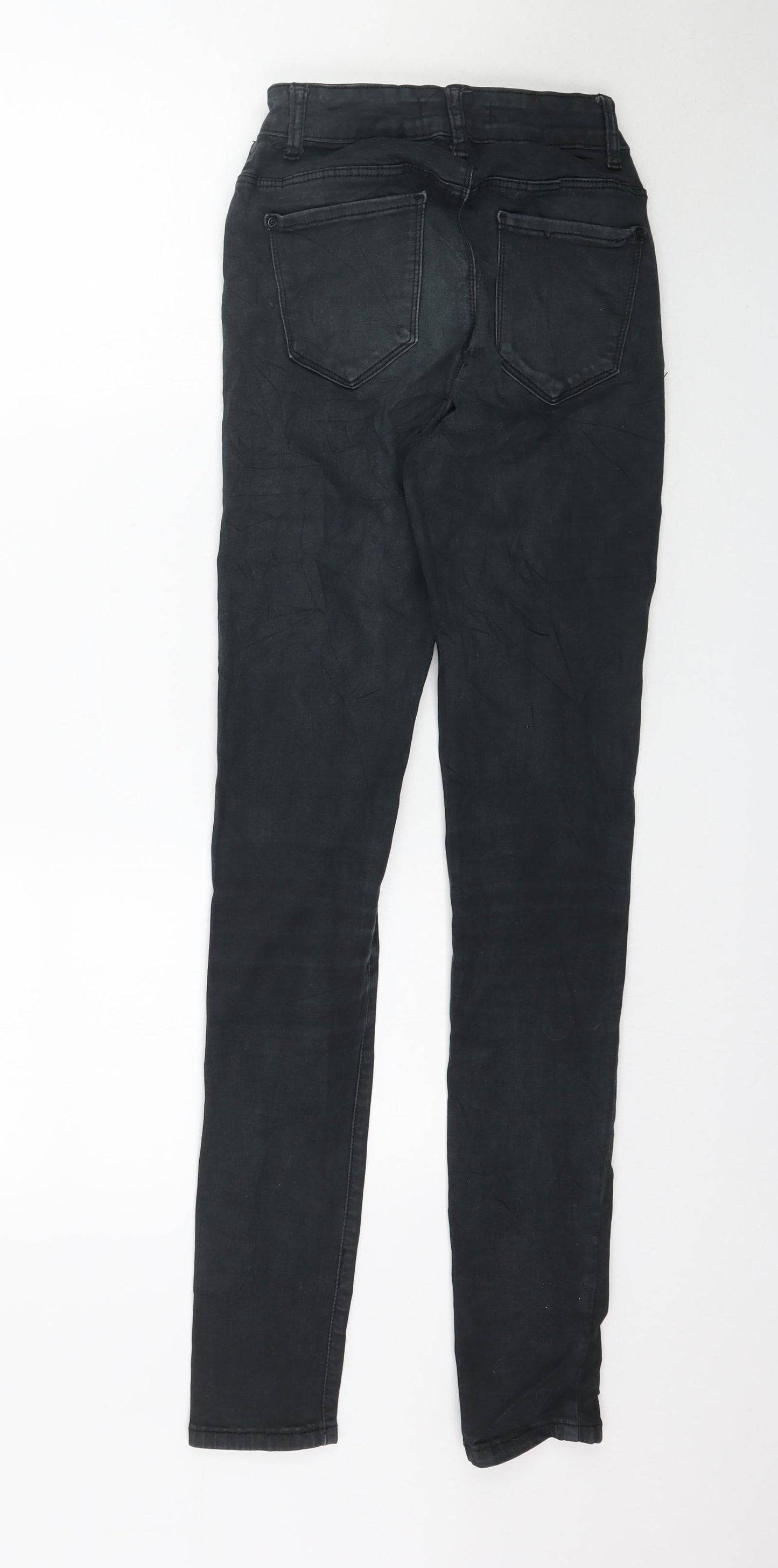 Ds Fashion Womens Black  Denim Skinny Jeans Size 8 L32 in