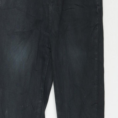 Ds Fashion Womens Black  Denim Skinny Jeans Size 8 L32 in