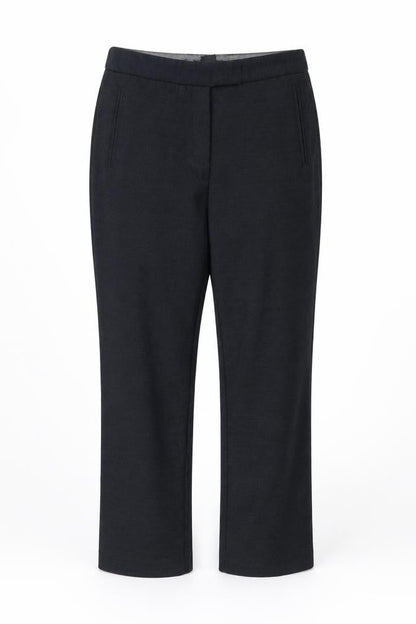 Front view of Next women’s blue trousers, size UK 10, 30-inch leg