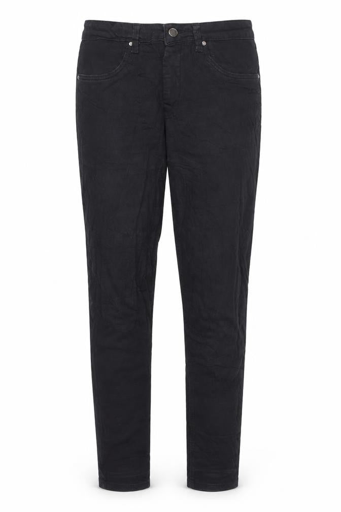 Front view of TALLY WEiJL women’s black denim skinny jeans, size UK 12, 29-inch leg