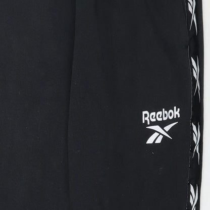 Womens UK Size S Reebok Regular Fit  Black Trousers