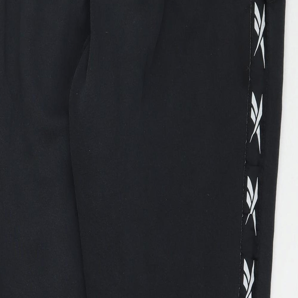 Womens UK Size S Reebok Regular Fit  Black Trousers