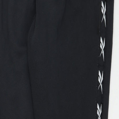 Womens UK Size S Reebok Regular Fit  Black Trousers