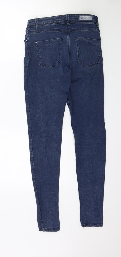 House Basic Womens Blue  Denim Skinny Jeans Size 6 L30 in