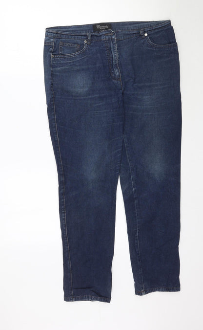 Camela Womens Blue  Denim Skinny Jeans Size 12 L27 in