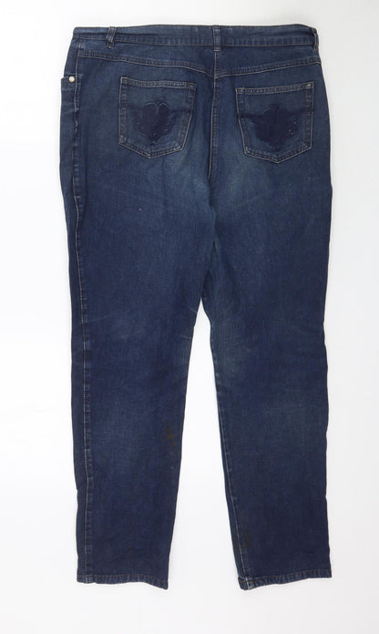Camela Womens Blue  Denim Skinny Jeans Size 12 L27 in