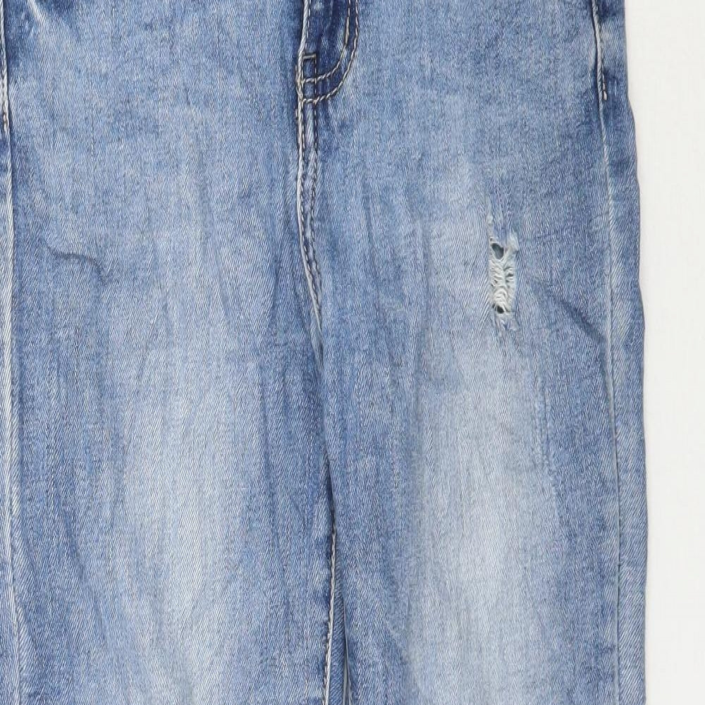 Womens UK Size 27 Preworn Regular Fit Skinny Blue Jeans