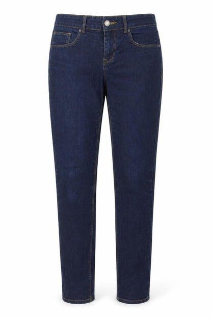 Front view of RESERVED women’s blue denim skinny jeans, size UK 28, in, 32-inch leg