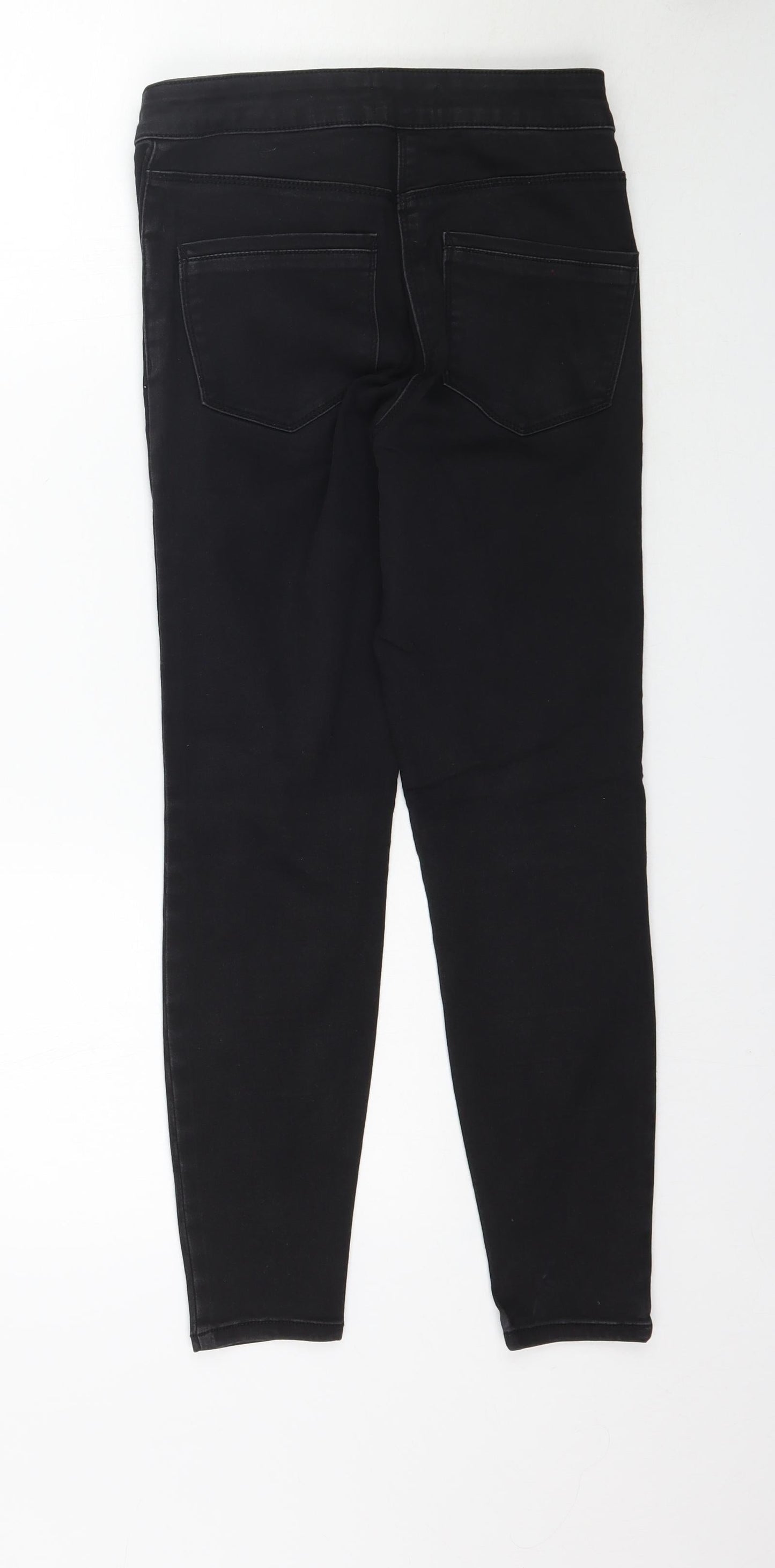 Matalan Womens Black  Denim Skinny Jeans Size 8 L25 in