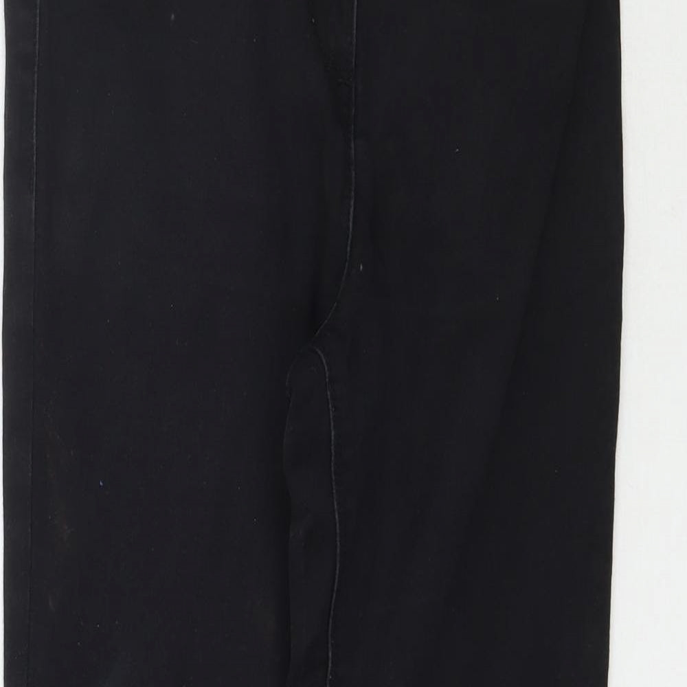 Matalan Womens Black  Denim Skinny Jeans Size 8 L25 in
