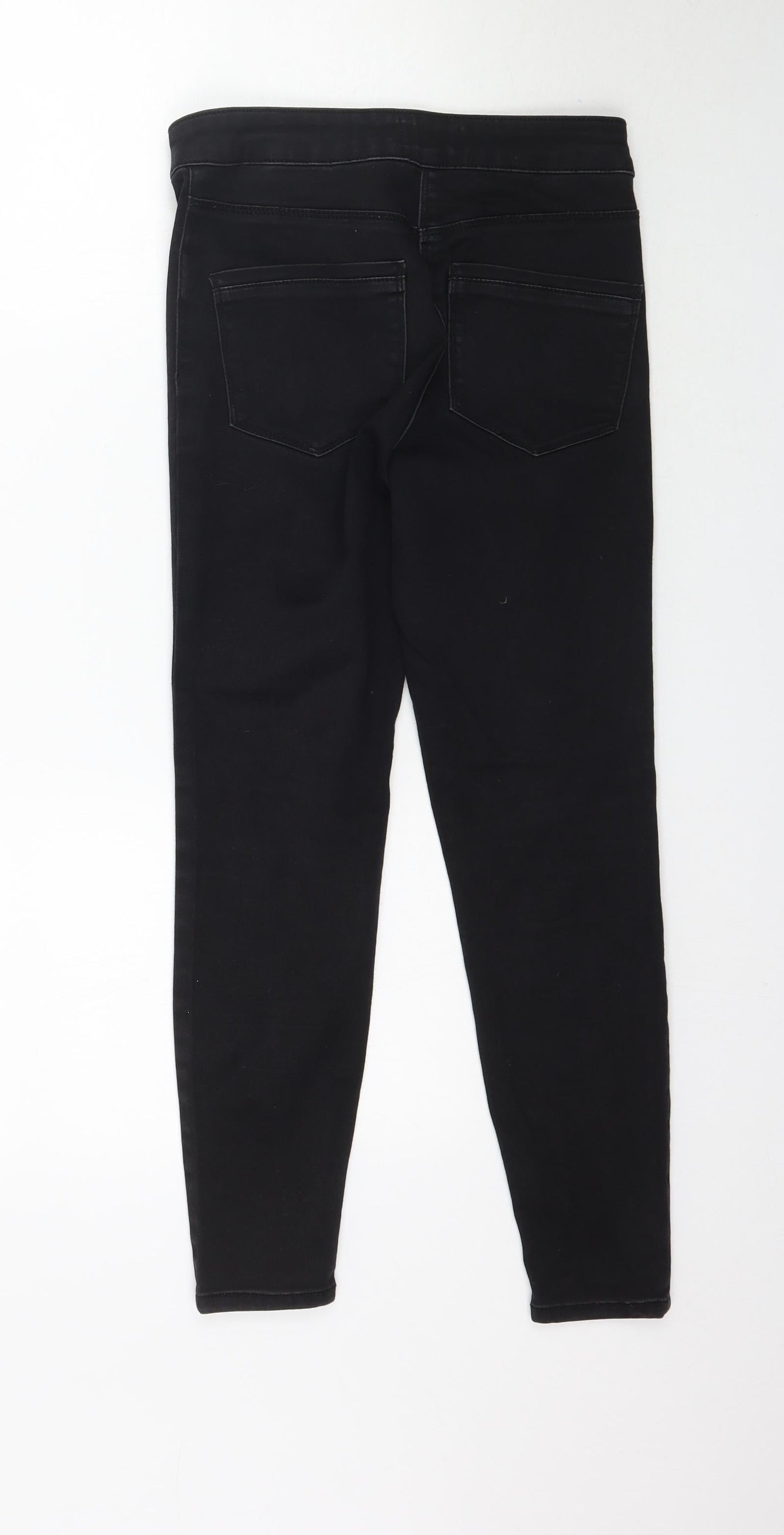 Womens UK Size 8 Papaya Regular Fit Skinny Black Jeans
