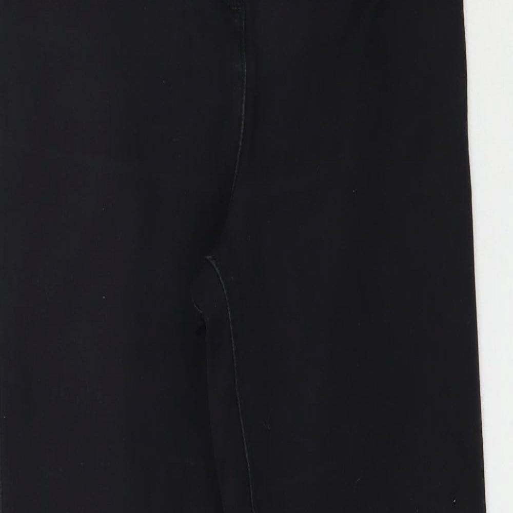 Womens UK Size 8 Papaya Regular Fit Skinny Black Jeans