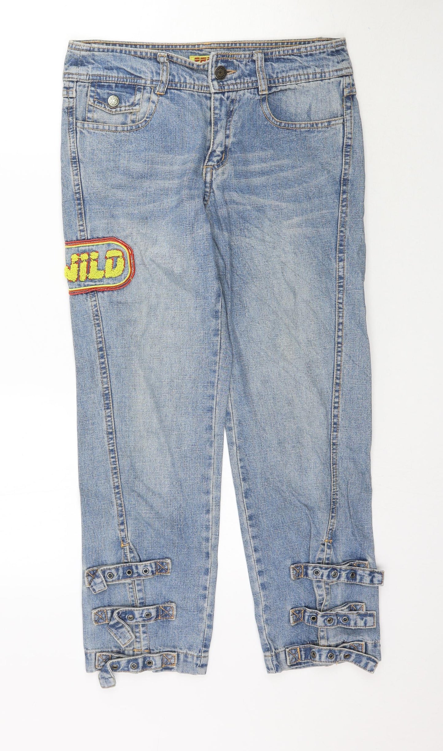 Prisca One Womens Blue  Denim Straight Jeans Size 8 L26 in