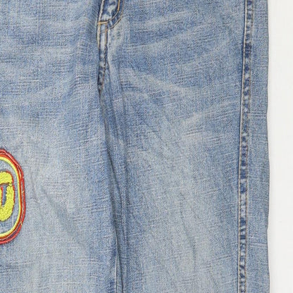Prisca One Womens Blue  Denim Straight Jeans Size 8 L26 in