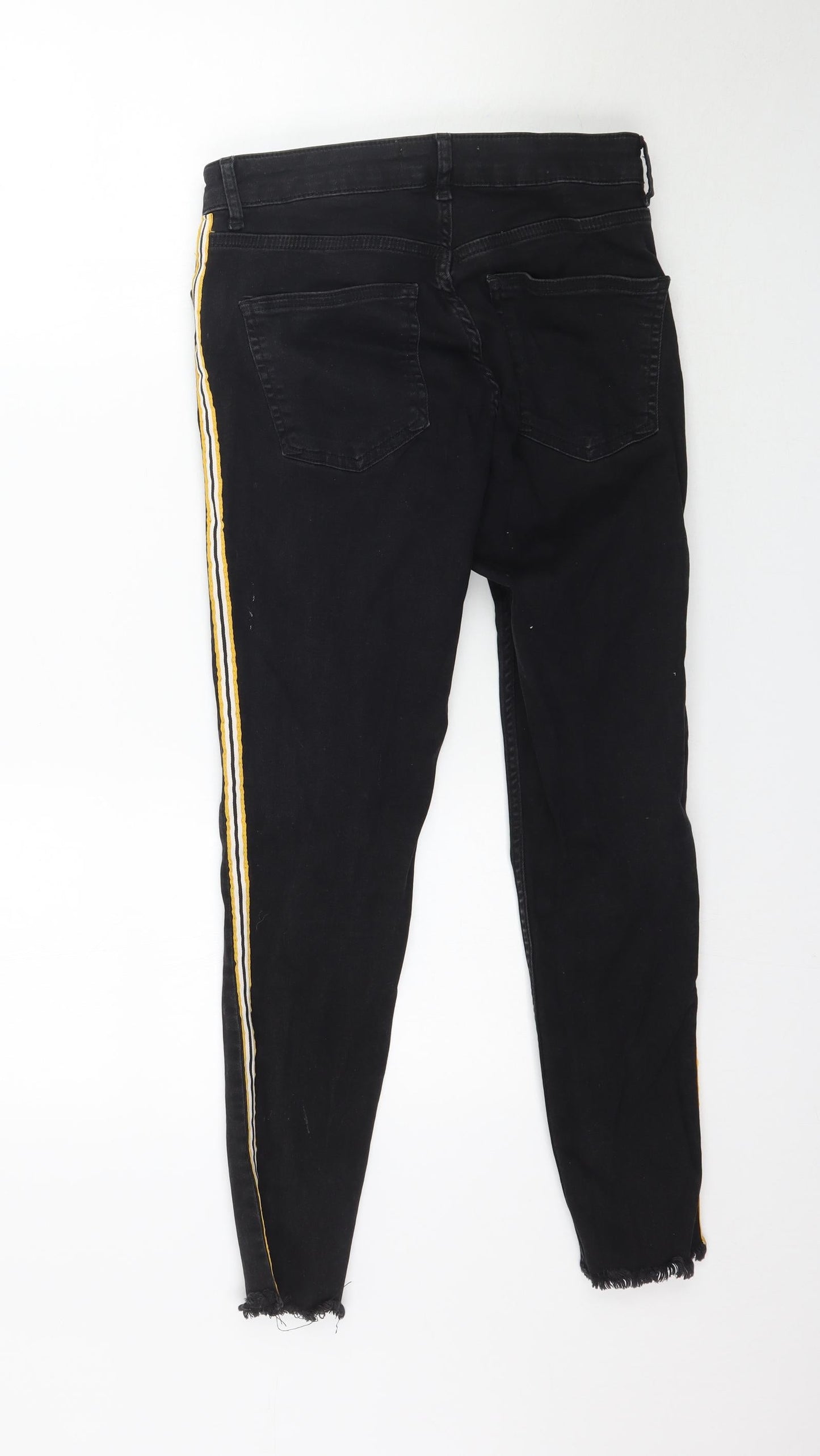 Denim Co. Womens Black  Denim Skinny Jeans Size 12 L27 in