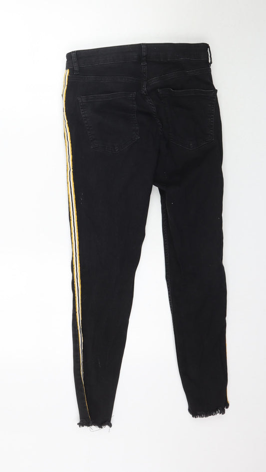 Denim Co. Womens Black  Denim Skinny Jeans Size 12 L27 in