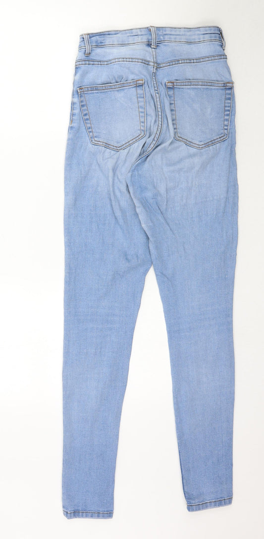 Denim Co. Womens Blue  Denim Skinny Jeans Size 10 L31 in