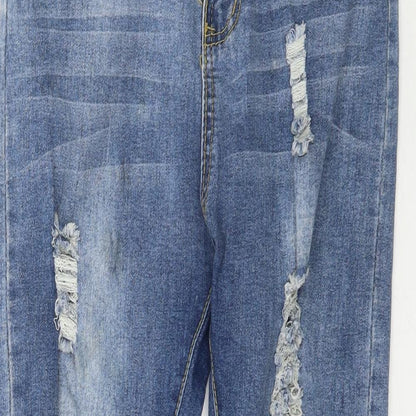 Womens UK Size 12 Denim Wise Regular Fit Skinny Blue Jeans