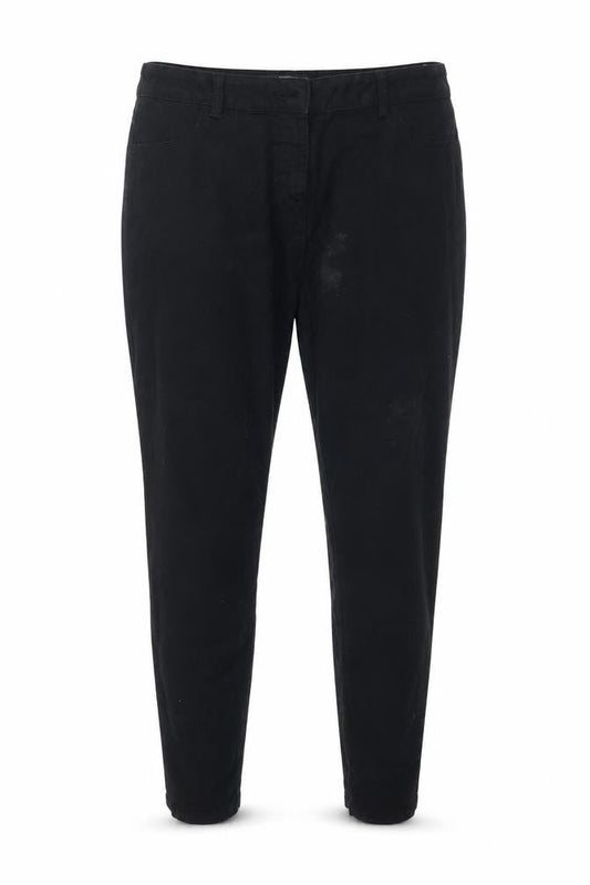 Front view of /Denim women’s black denim skinny jeans, size UK 16, 27-inch leg