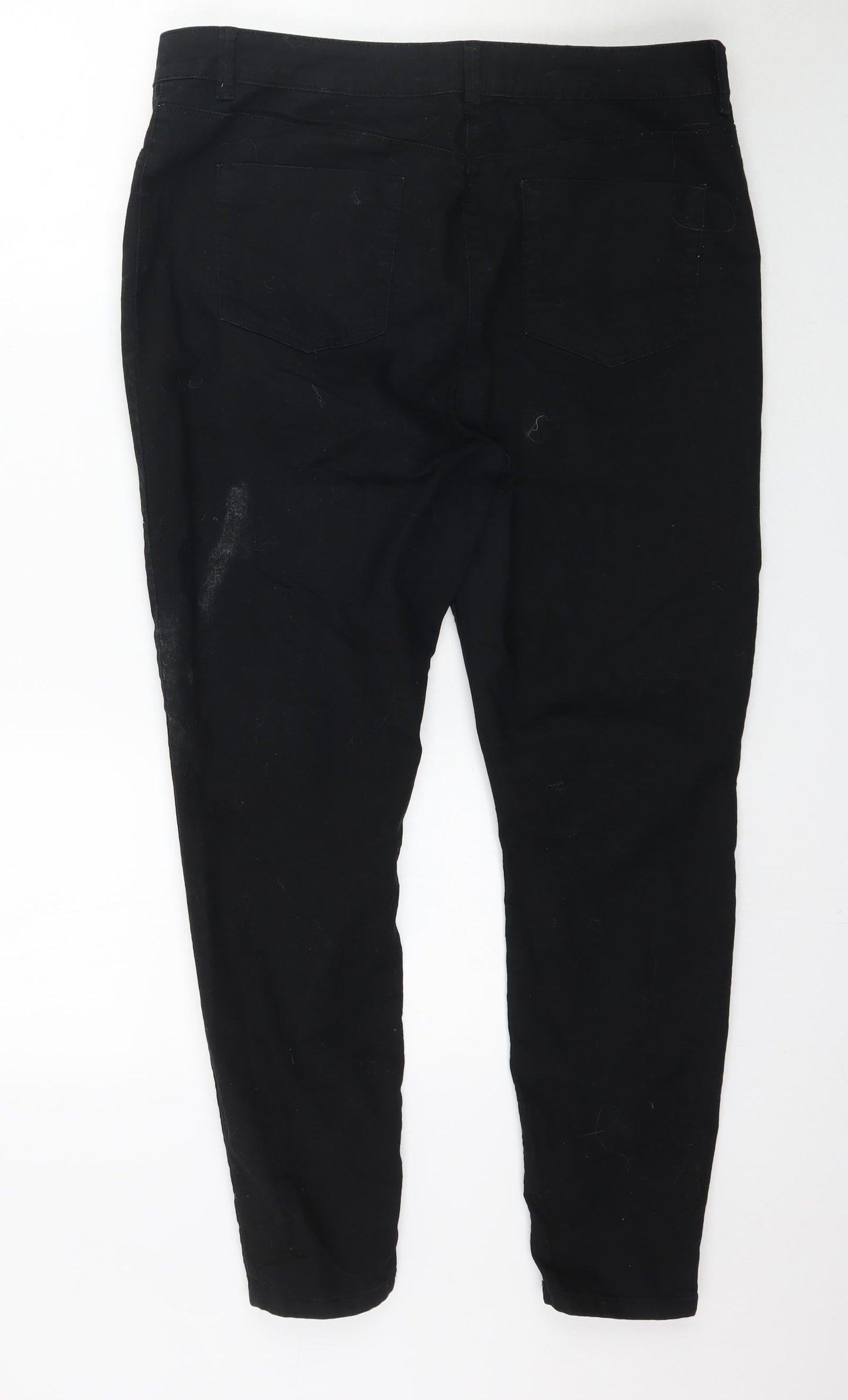 /Denim Womens Black  Denim Skinny Jeans Size 16 L27 in