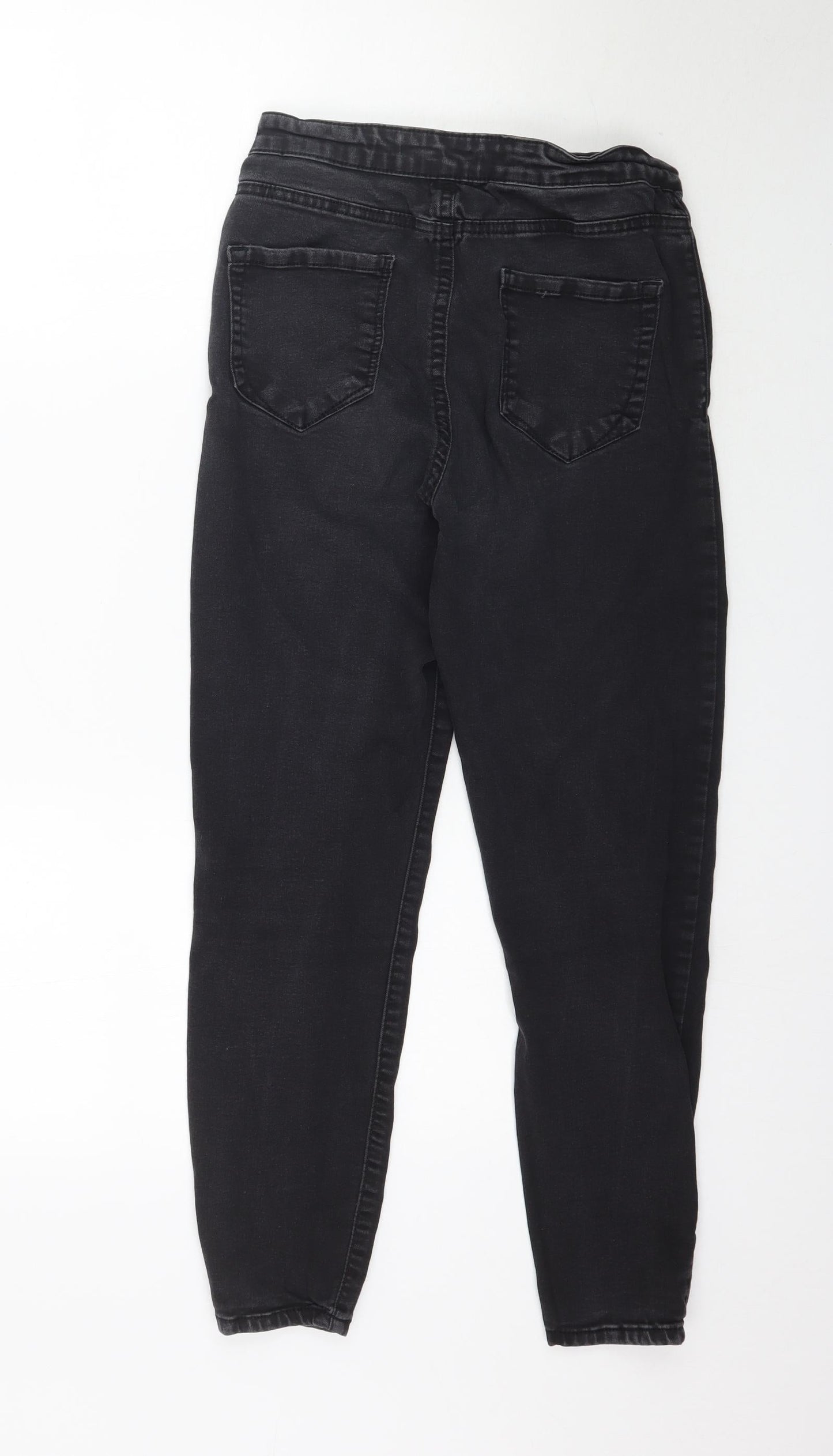 Denim Co Womens Black  Denim Tapered Jeans Size 10 L26 in